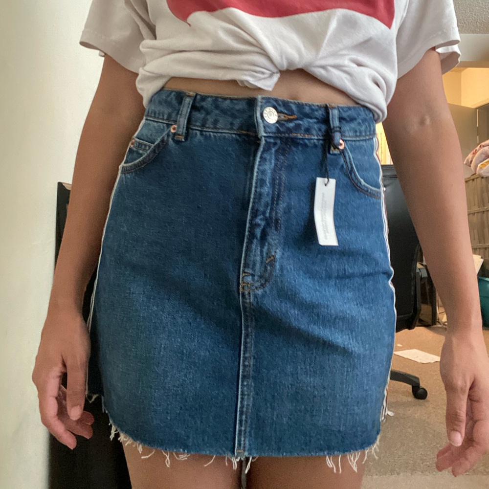 MINI DENIM SKIRT TOPSHOP MOTTO